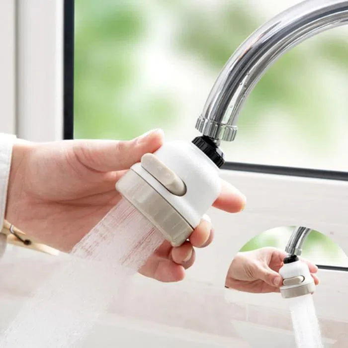 Adaptador de Torneira com Jato Rotativo 360° - Limpeza Prática e Eficiente