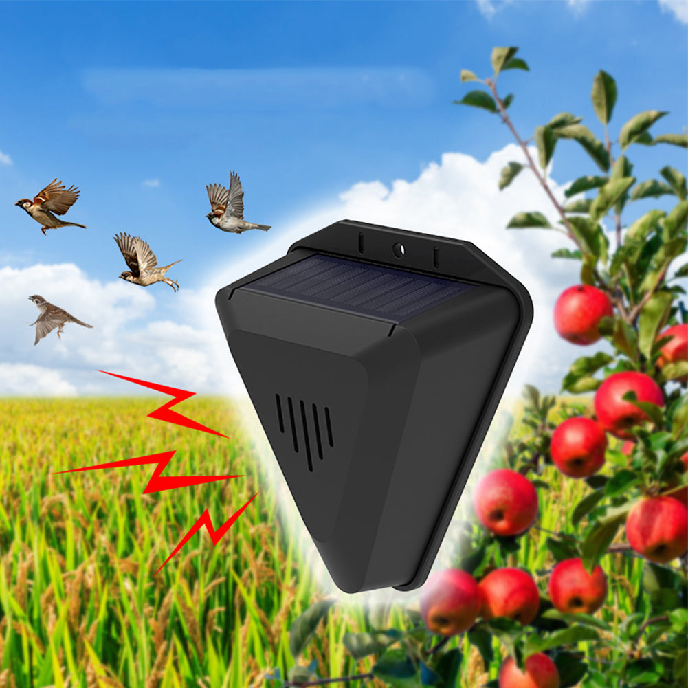 Alarme Solar Repelente de Pássaros Impermeável com Tecnologia Solar - Segurança Eficiente