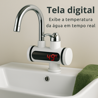 Torneira Com Aquecedor Elétrico para Cozinha Banheiro 110V 220V 3000W