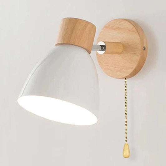 Arandela de Parede Interna Articulada em Madeira - Iluminação Decorativa
