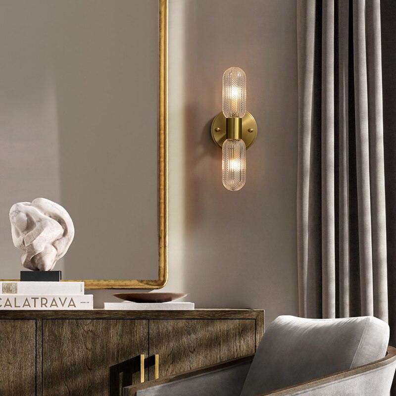 Arandela de Parede Interna Dourada Retro para Decoração - Elegância Clássica