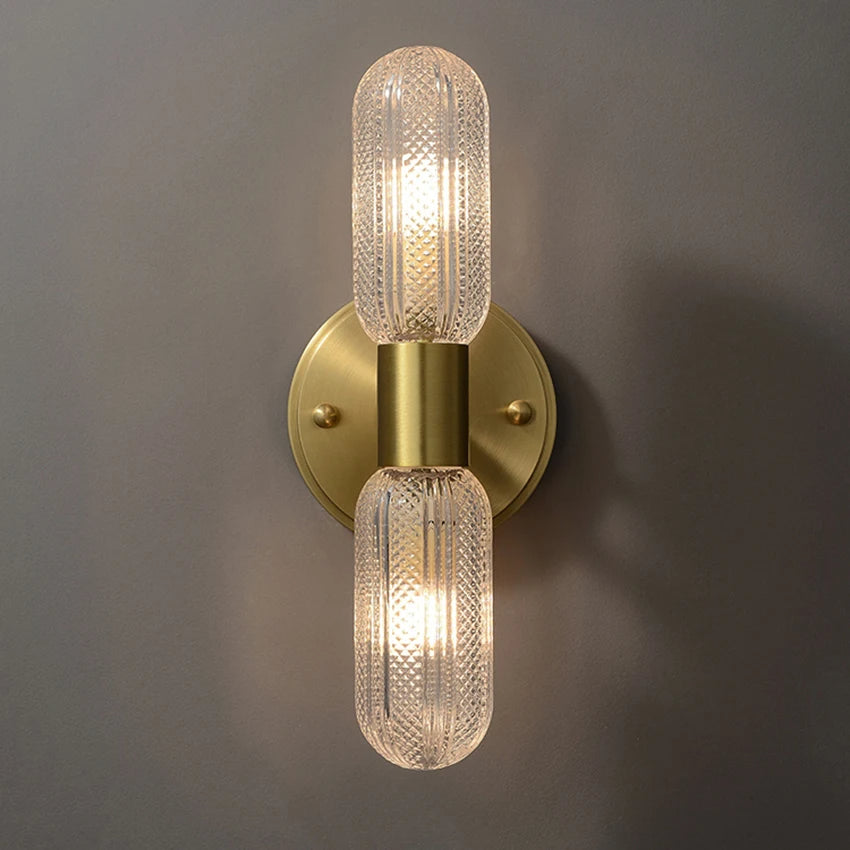 Arandela de Parede Interna Dourada Retro para Decoração - Elegância Clássica