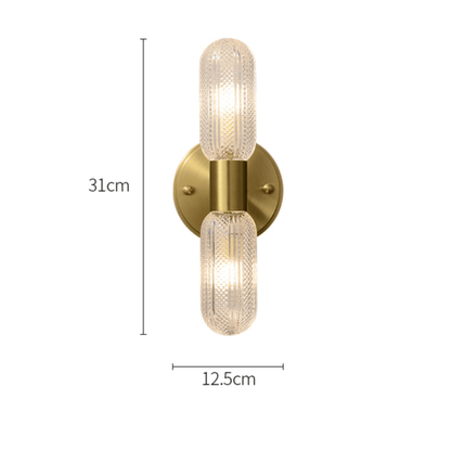 Arandela de Parede Interna Dourada Retro para Decoração - Elegância Clássica
