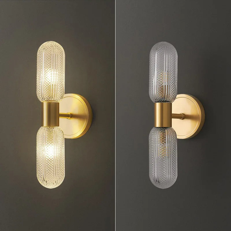Arandela de Parede Interna Dourada Retro para Decoração - Elegância Clássica