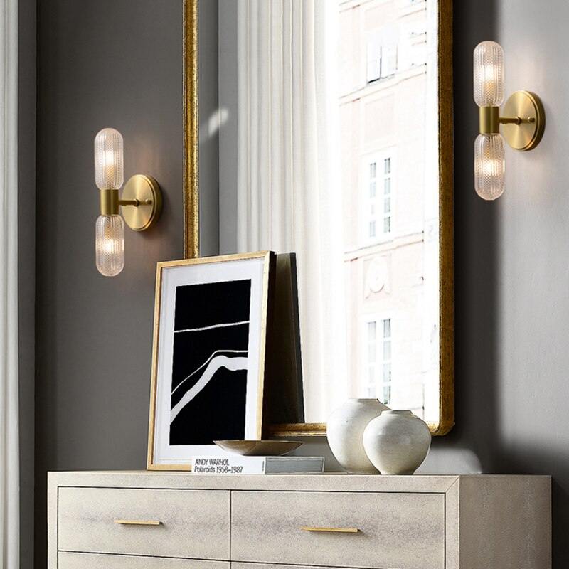 Arandela de Parede Interna Dourada Retro para Decoração - Elegância Clássica