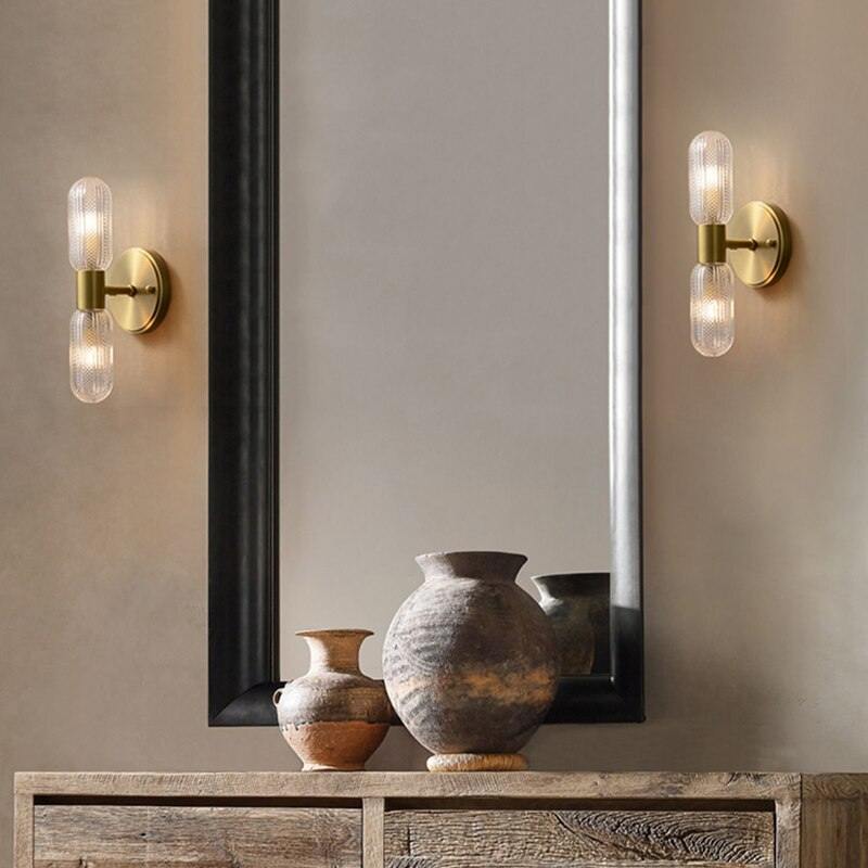 Arandela de Parede Interna Dourada Retro para Decoração - Elegância Clássica