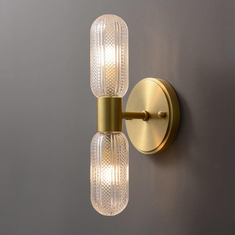 Arandela de Parede Interna Dourada Retro para Decoração - Elegância Clássica
