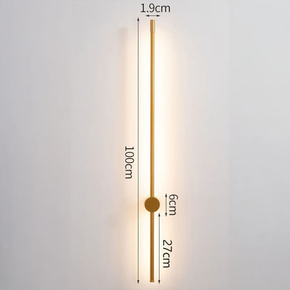 Arandela de Parede Interna Linear Ajustável - Iluminação Moderna e Estilosa