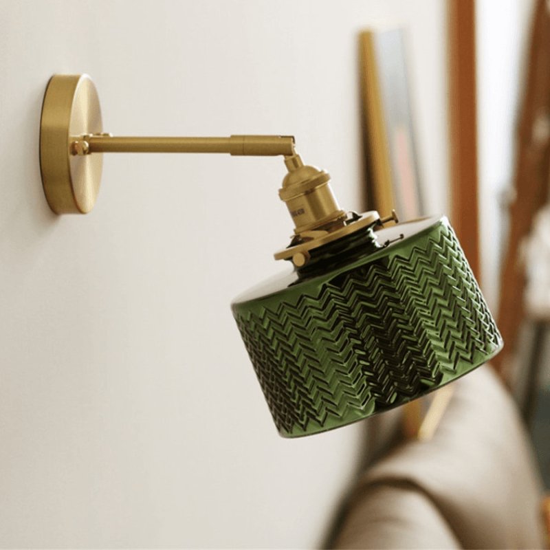Arandela Vintage de Metal e Vidro para Iluminação Decorativa
