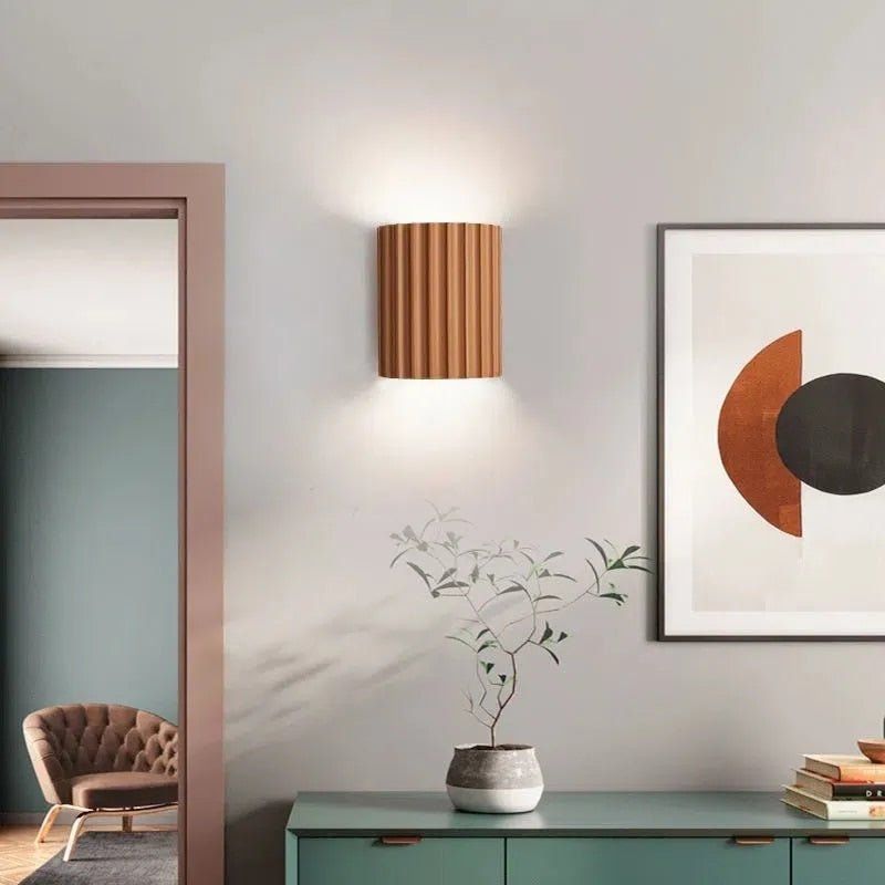 Arandela de Cerâmica para Iluminação de Sala e Quarto - Luminária Decorativa