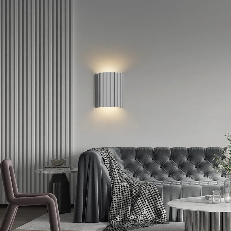 Arandela de Cerâmica para Iluminação de Sala e Quarto - Luminária Decorativa