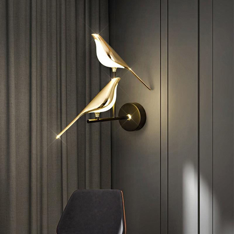 Arandela de Parede Decorativa Pássaro Estilo Nórdico