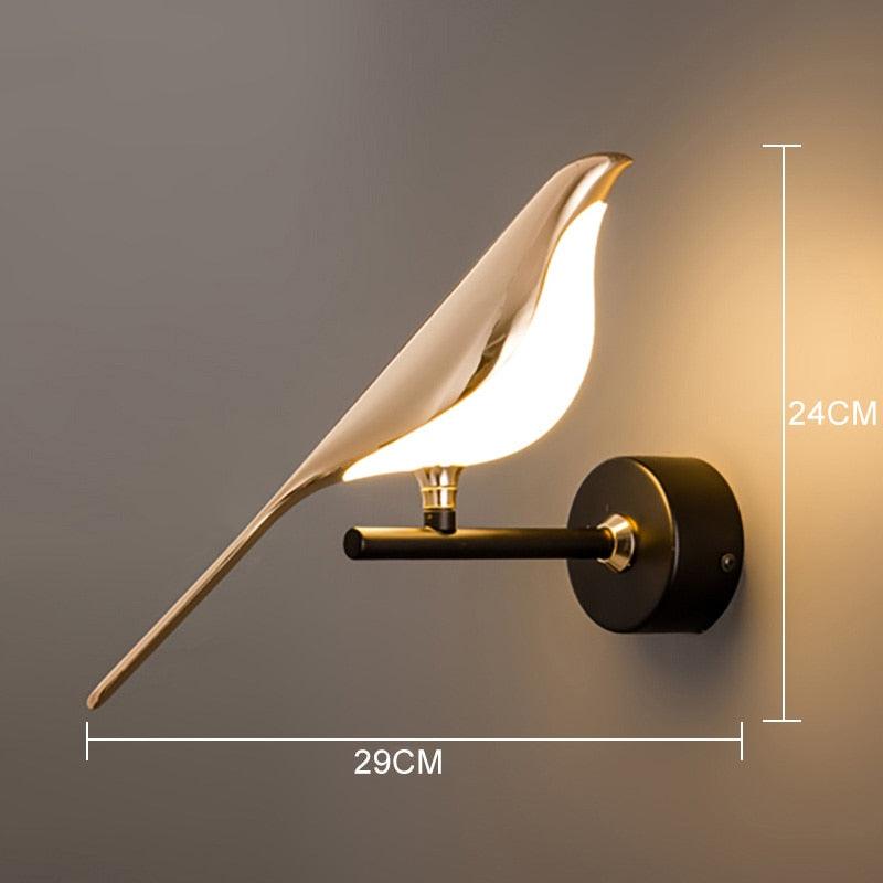 Arandela de Parede Decorativa Pássaro Estilo Nórdico