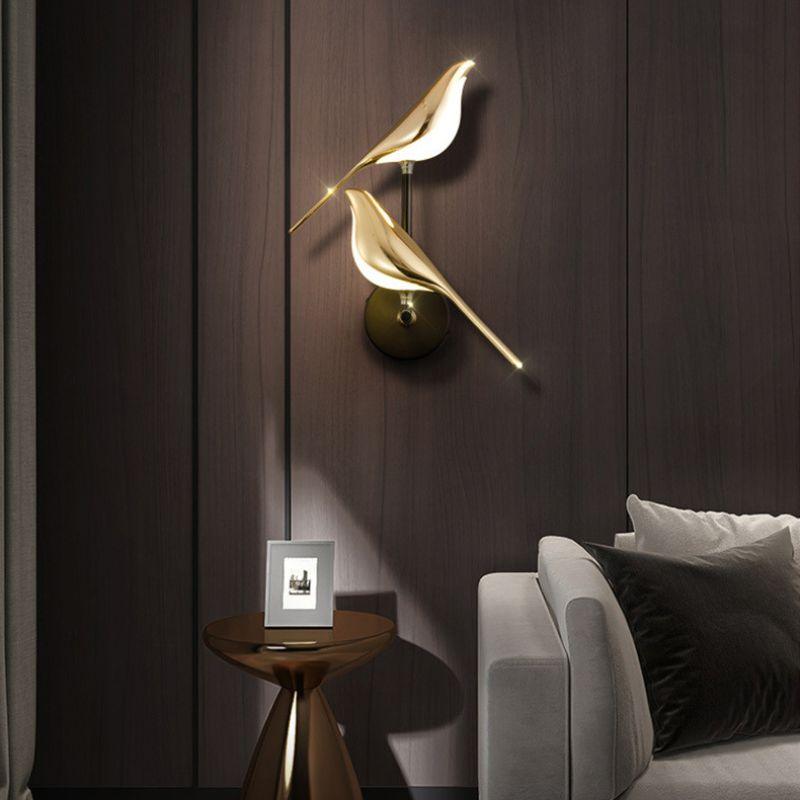 Arandela de Parede Decorativa Pássaro Estilo Nórdico