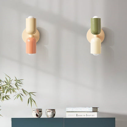 Arandela de Parede Dupla Minimalista em Metal - Iluminação Moderna para Ambientes