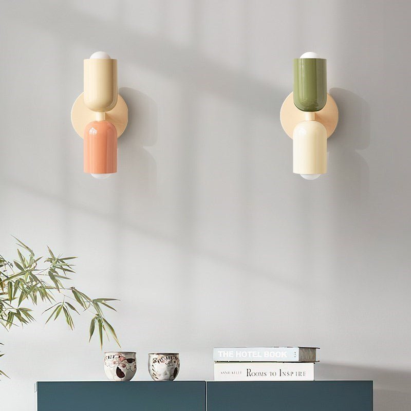 Arandela de Parede Dupla Minimalista em Metal - Iluminação Moderna para Ambientes