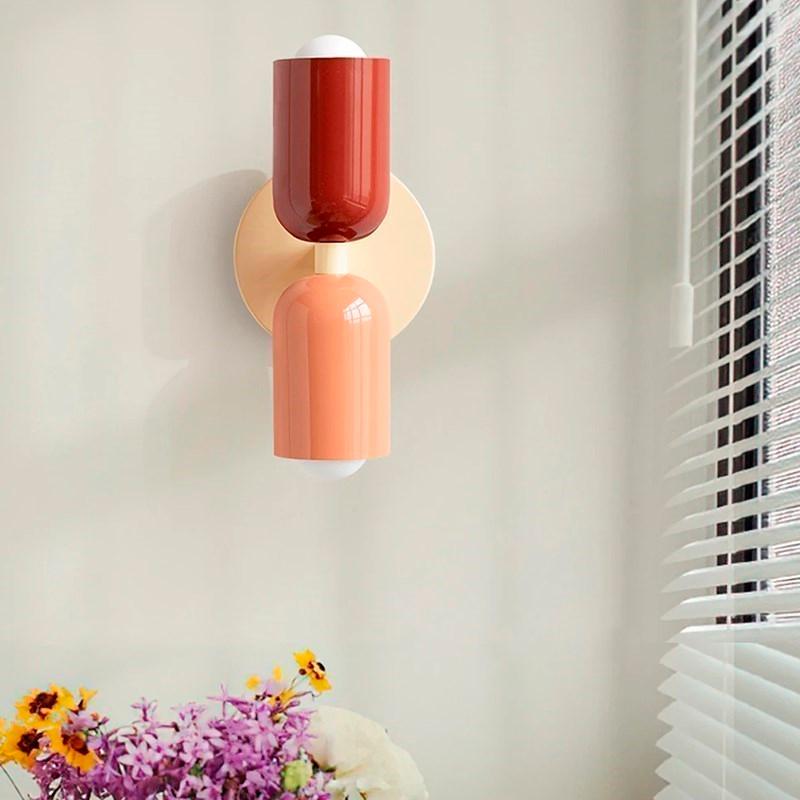 Arandela de Parede Dupla Minimalista em Metal - Iluminação Moderna para Ambientes