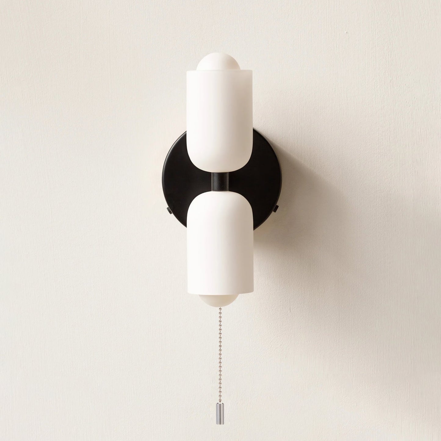 Arandela de Parede Dupla Minimalista em Tom Creme