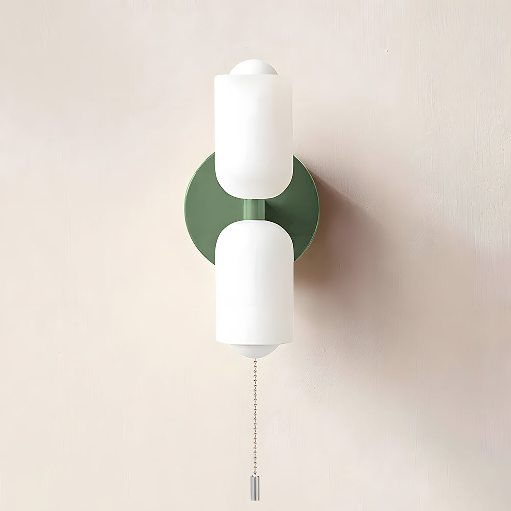 Arandela de Parede Dupla Minimalista em Tom Creme