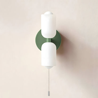 Arandela de Parede Dupla Minimalista em Tom Creme