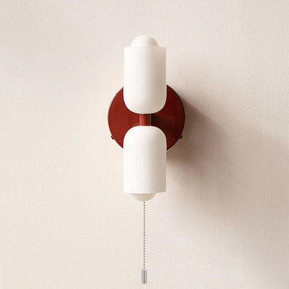 Arandela de Parede Dupla Minimalista em Tom Creme