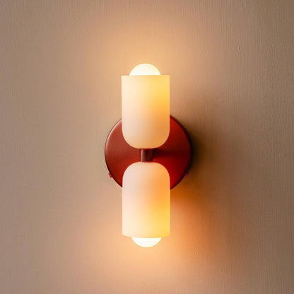 Arandela de Parede Dupla Minimalista em Tom Creme