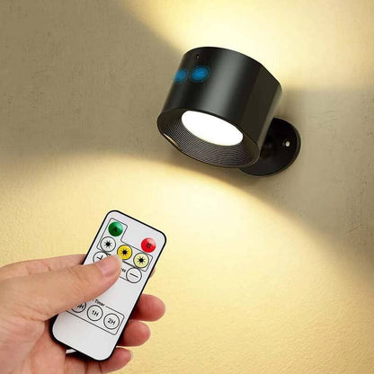 Arandela de Parede Interna LED Bifocal Sem Fio para Iluminação Decorativa