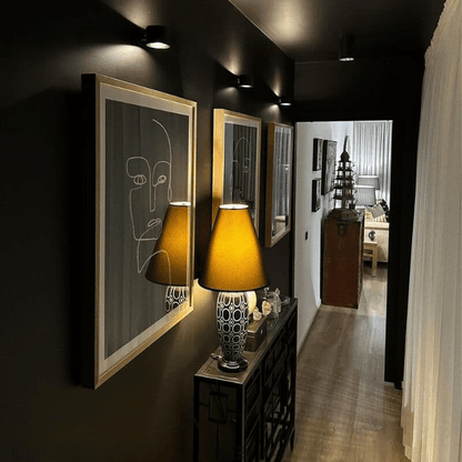 Arandela de Parede Interna LED Bifocal Sem Fio para Iluminação Decorativa
