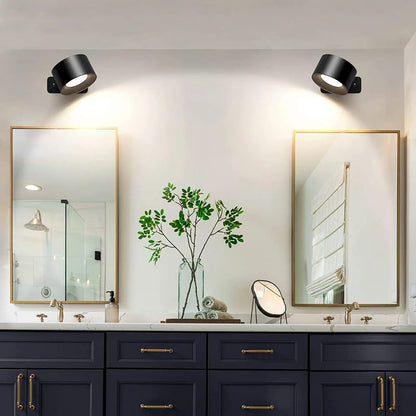 Arandela de Parede Interna LED Bifocal Sem Fio para Iluminação Decorativa