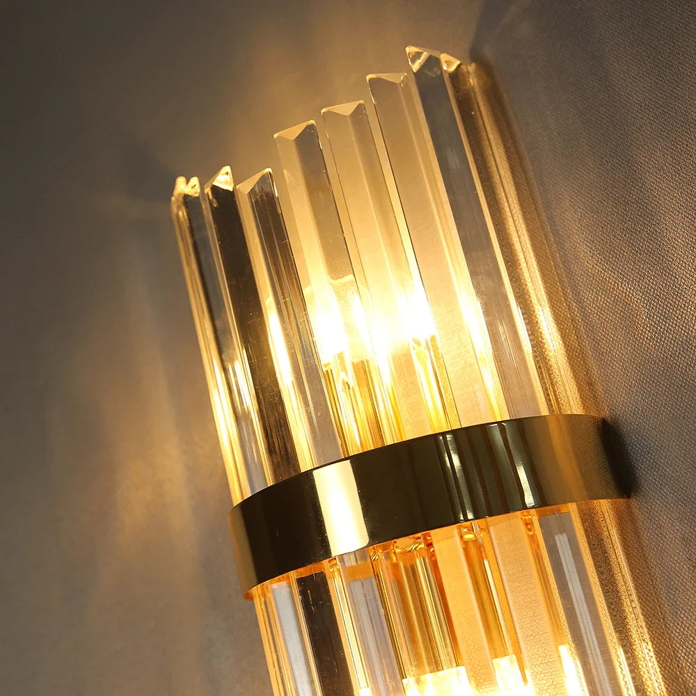 Arandela de Parede Luxuosa em Cristal para Iluminação Sofisticada