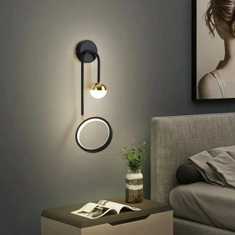 Arandela de Parede Interna Moderna para Quarto Gleam - Iluminação Decorativa
