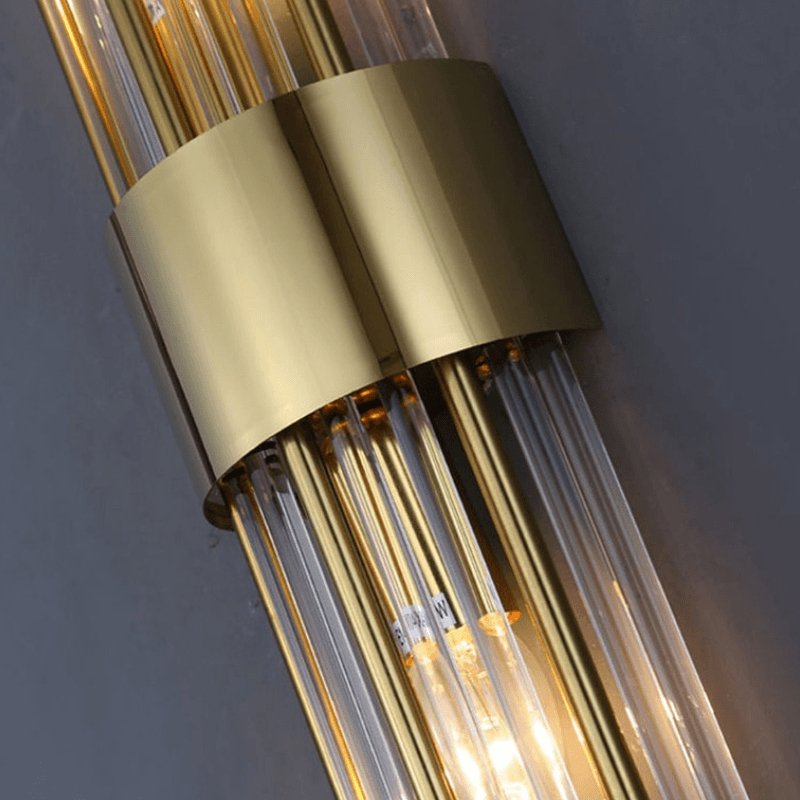 Arandela de Parede em Metal e Vidro Spartan - Iluminação Decorativa para Ambientes Internos