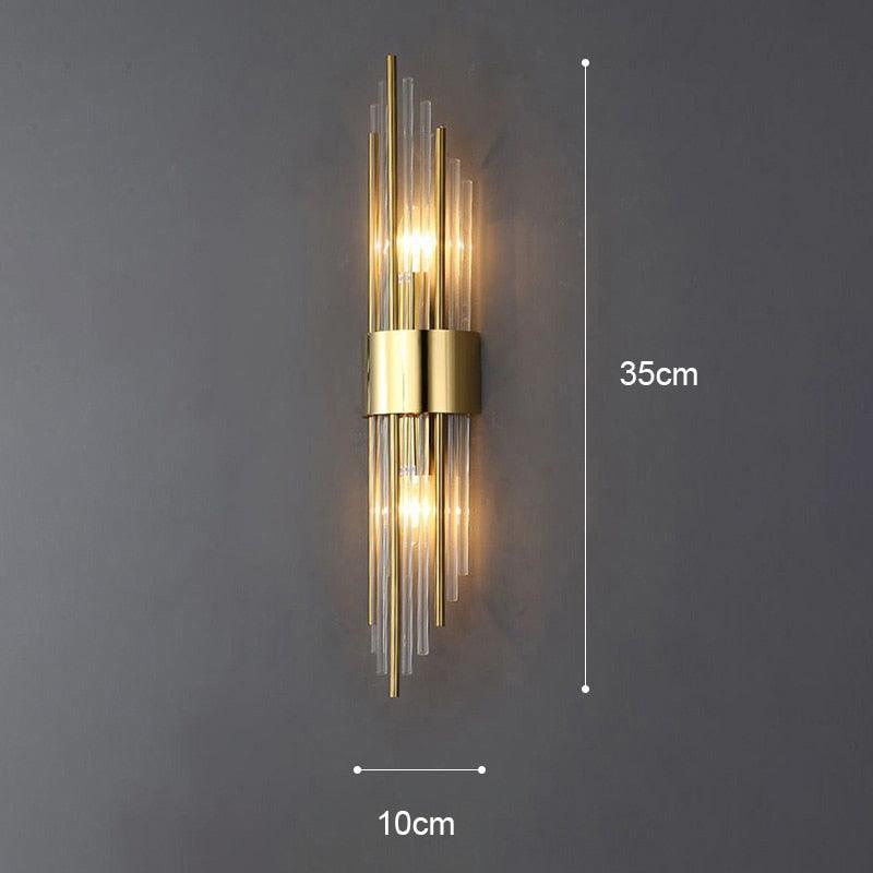 Arandela de Parede em Metal e Vidro Spartan - Iluminação Decorativa para Ambientes Internos