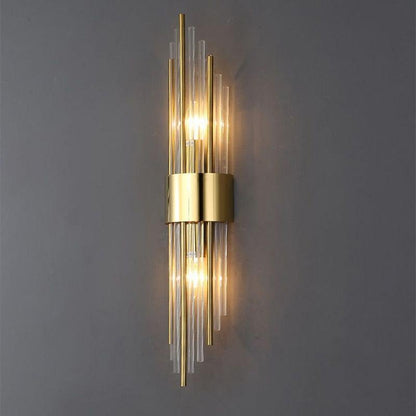 Arandela de Parede em Metal e Vidro Spartan - Iluminação Decorativa para Ambientes Internos