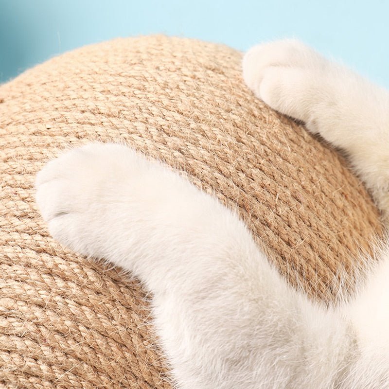 Arranhador para Gatos com Bola Giratória - Brinquedo Interativo para Entretenimento e Exercício