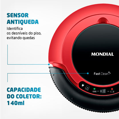 Robô Aspirador Multifuncional 3 em 1 Bivolt - Limpeza Inteligente