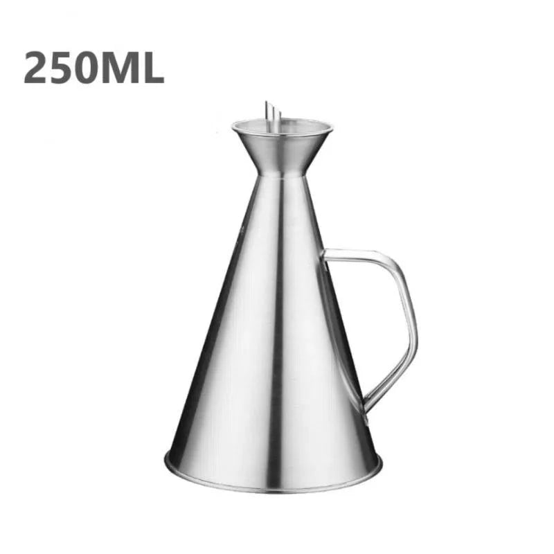 Azeiteiro de Aço Inoxidável - Dosador de Azeite para Cozinha