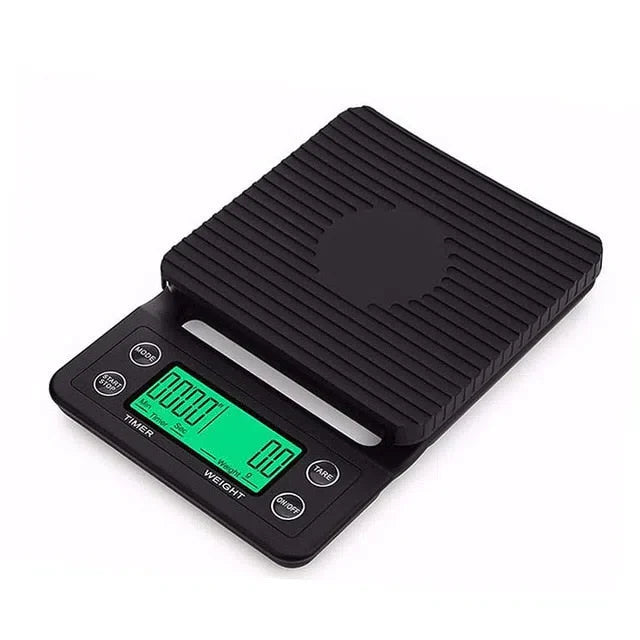 Balança de Precisão Digital para Café, Cozinha e Barista com Timer - Capacidade de 3 ou 5 Quilos
