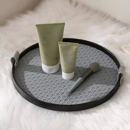 Bandeja Decorativa Redonda para Banheiro ou Sala com Alça