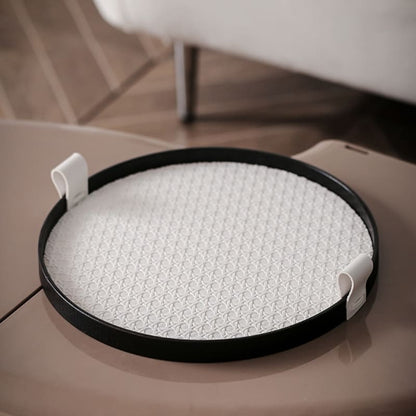 Bandeja Decorativa Redonda para Banheiro ou Sala com Alça