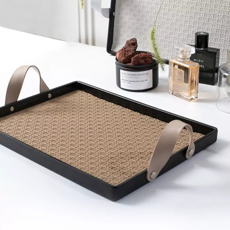 Bandeja Decorativa Retangular para Banheiro ou Sala com Alça