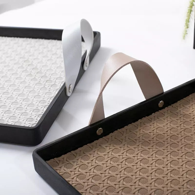 Bandeja Decorativa Retangular para Banheiro ou Sala com Alça