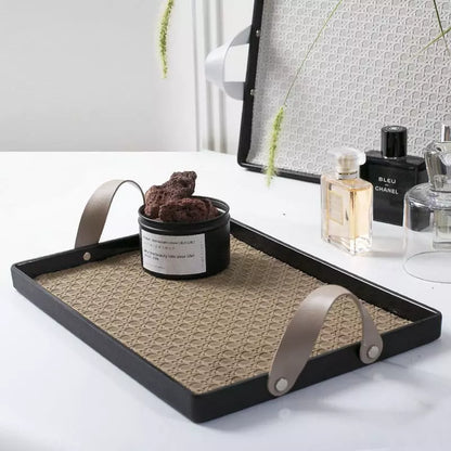 Bandeja Decorativa Retangular para Banheiro ou Sala com Alça