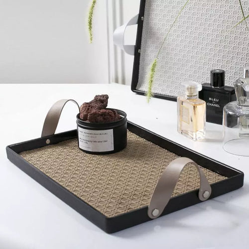 Bandeja Decorativa Retangular para Banheiro ou Sala com Alça