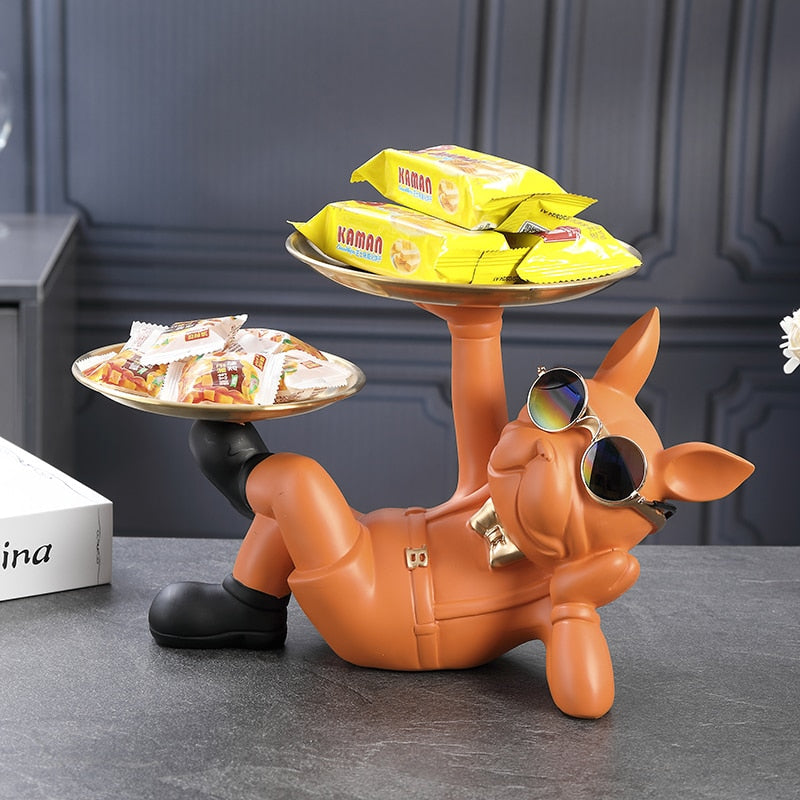 Bandeja Dupla BullDog Mordomo para Servir Alimentos