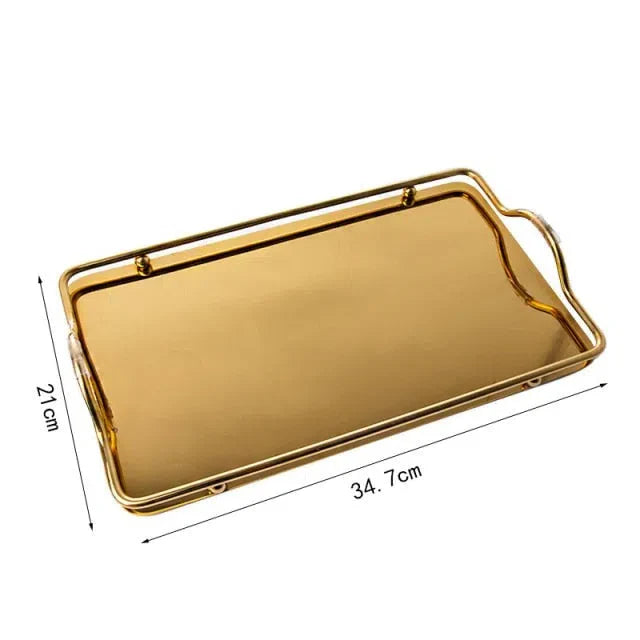 Bandeja Espelhada Moderna para Decoração