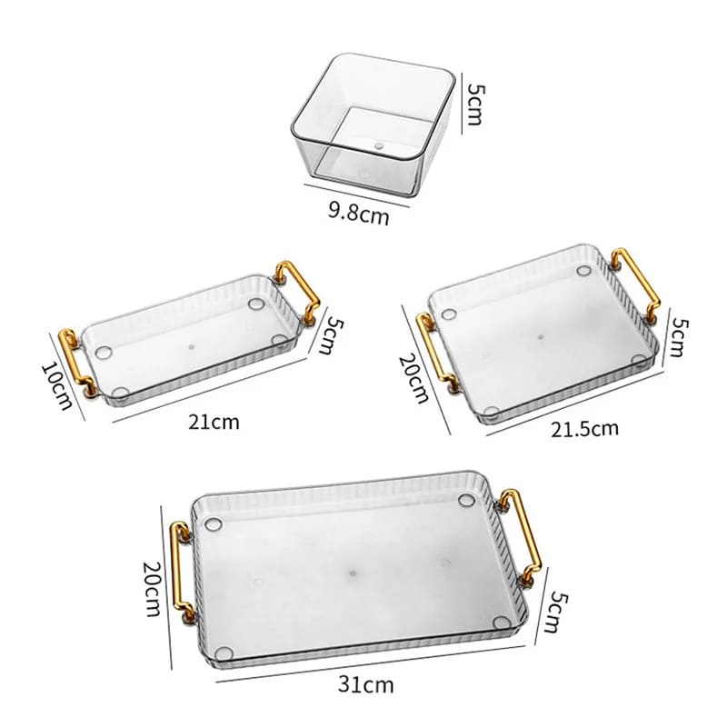 Bandeja Multifuncional para Lanches com Potes de Armazenamento