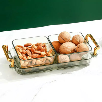 Bandeja Multifuncional para Lanches com Potes de Armazenamento