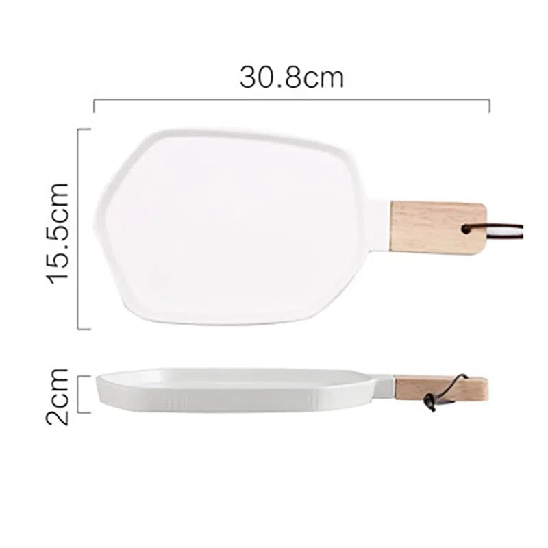 Bandeja de Cerâmica Colorida - Linha Decorativa para Mesa