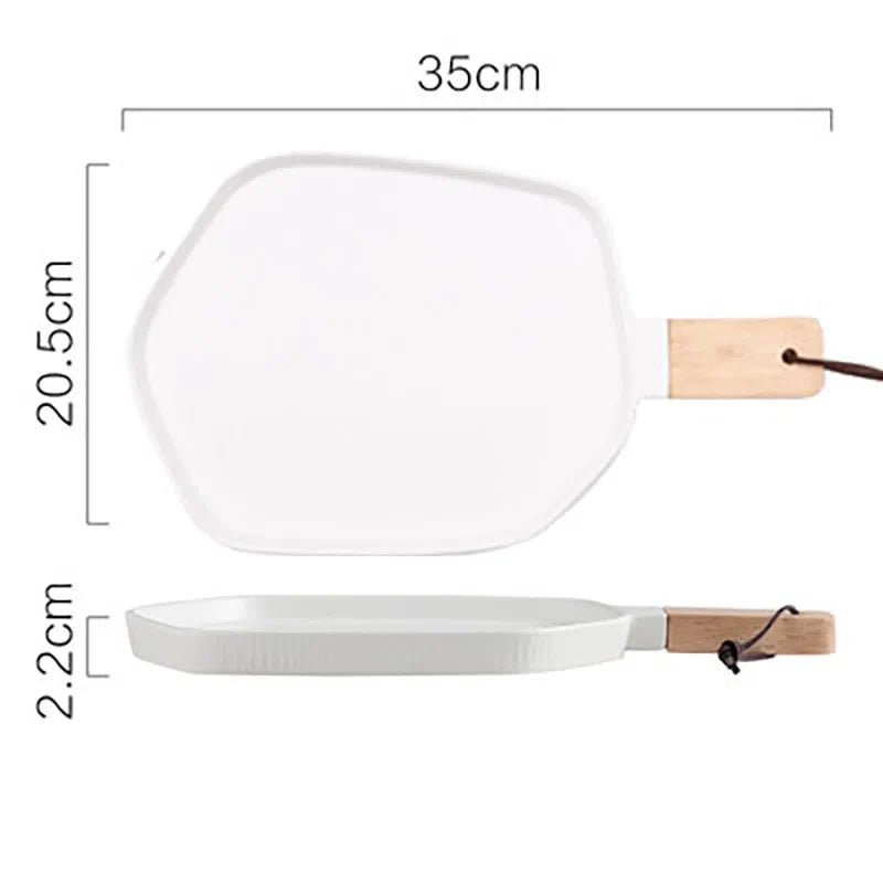 Bandeja de Cerâmica Colorida - Linha Decorativa para Mesa